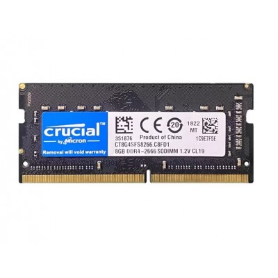 MEMORIA SODIMM DDR4 8GB 2666 CRUCIAL